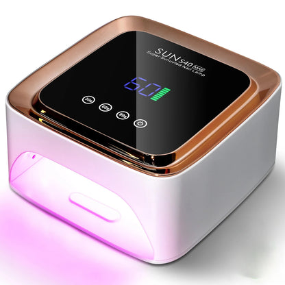 Professional UV LED Nail Lamp 57 LED Light Beads Rechargeable Nail Dryer Quickly Cure All Gel Nail Polish Curing Lamp Tool
