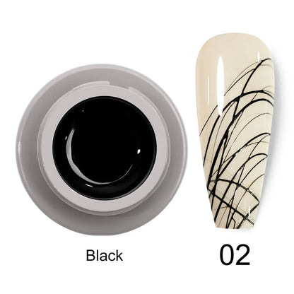 Venalisa 8ml UV LED Nail Art Gel Professional Nail Paint Polish Lacquer Emboss Liner Spider Gels for Perfect Manicure