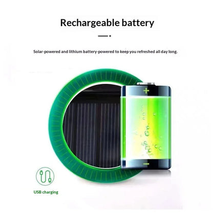 Solar Fan Hat Portable Solar Charging Cap with Fan for Outdoor Camping Fishing Hiking Sunscreen Fisherman Hat