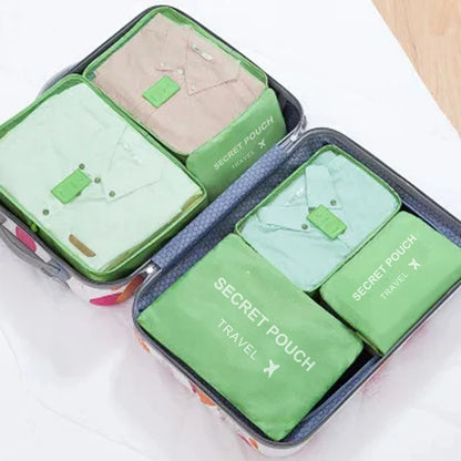 6pcs Travel Luggage Storage Bags, Versatile Lightweight Storage Pouch, Dustproof Duffle Bag