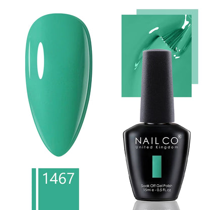 NAILCO 15ml Gel Nail Polish Nude Pink Gellak Color Series Gel Lacquer Set For Nails Glitter UV Nail Art LED Flower Gel Varnishes
