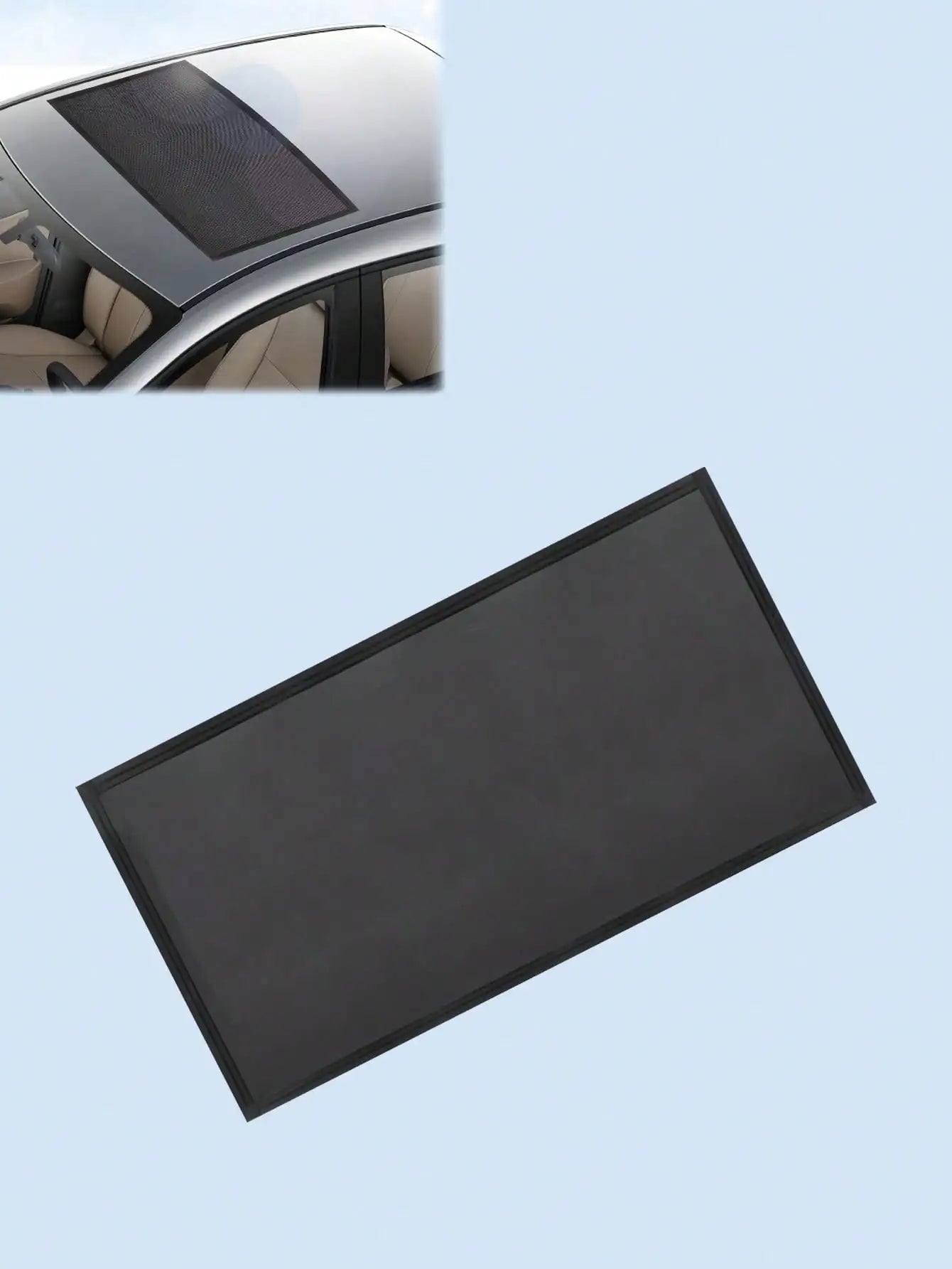 Car Sunroof Mosquito Net Magnetic Sun Shade Mesh UV Heat Protection Breathable Anti-Mosquito Dust Proof for Sedan SUV