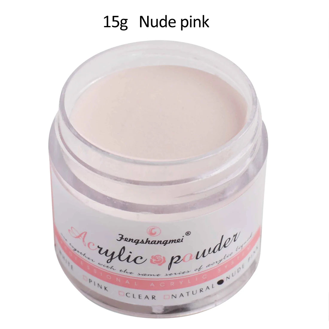 15g 5 Colors Nail Art Acrylic Powder Odorless Non-Toxic Easy Blend No Nail Lamp Needed for Nails Long Lasting Salon Quality DIY