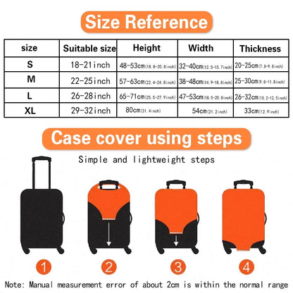 Luggage Protective Cover Dust Cover Anti-Scratch Portable Suitcase Trunk Holders Case Travel Accessories Gold Letter Printing