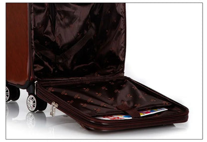 Men Business Travel Rolling Luggage Suitcase Under Seat Carry on Suitcases 18 Inch Travel Luggage Bag with 4 Spinner Wheels