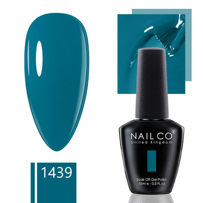 NAILCO 15ml Gel Nail Polish Nude Pink Gellak Color Series Gel Lacquer Set For Nails Glitter UV Nail Art LED Flower Gel Varnishes