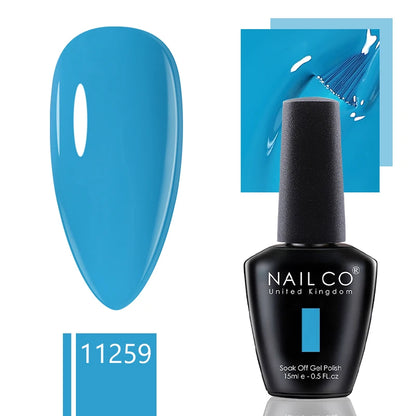 NAILCO 15ml Gel Nail Polish Nude Pink Gellak Color Series Gel Lacquer Set For Nails Glitter UV Nail Art LED Flower Gel Varnishes