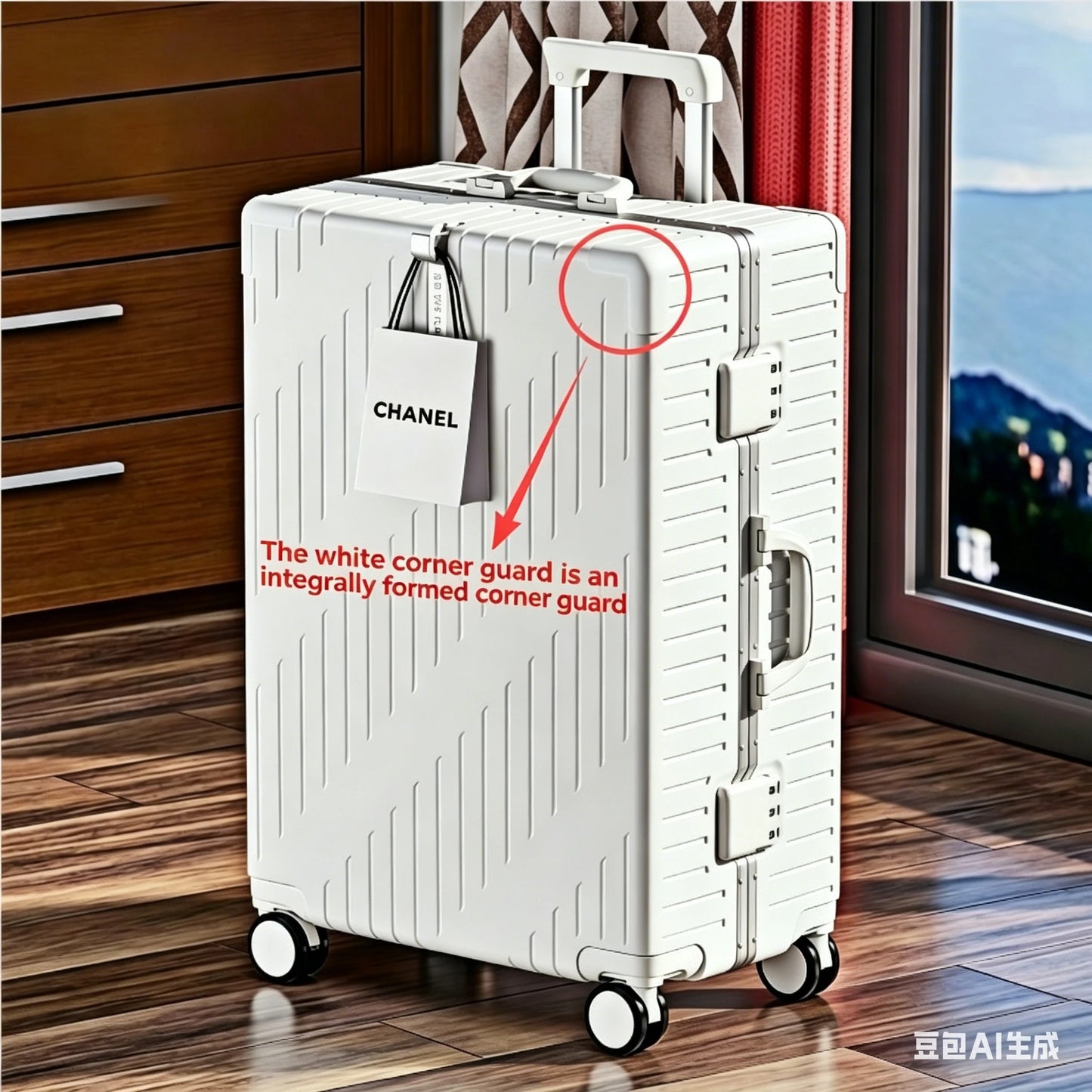 Large Capacity Aluminum Frame Luggage Spinner Wheels Travel Suitcase Durable for Men and Women 20/24 Inch
