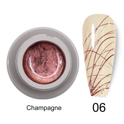Venalisa 8ml UV LED Nail Art Gel Professional Nail Paint Polish Lacquer Emboss Liner Spider Gels for Perfect Manicure