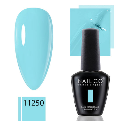 NAILCO 15ml Gel Nail Polish Nude Pink Gellak Color Series Gel Lacquer Set For Nails Glitter UV Nail Art LED Flower Gel Varnishes