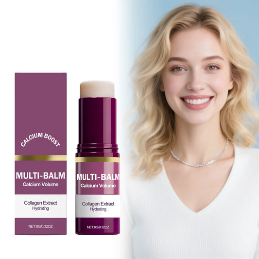 Calcium Volume Multi Balm Korean Skincare Stick Face & Eye Cream Collagen Deep Moisturizing Anti-Wrinkle Suitable for Pre Makeup