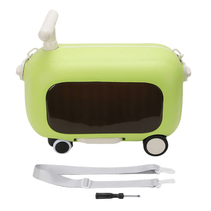 Kids Luggage Kids Ride-On Luggage 90 Degree Folding Pedal Large Capacity Multi-Functional Toddler Rideable Suitcase for Travel