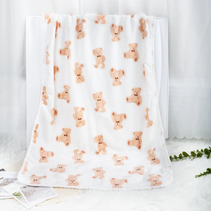 Soft Fluffy High Quality Pet Blanket Flannel Dog Sleep Blanket Paw Print Pattern Hamster Mat Warm Comfortable Cat Dog Blankets