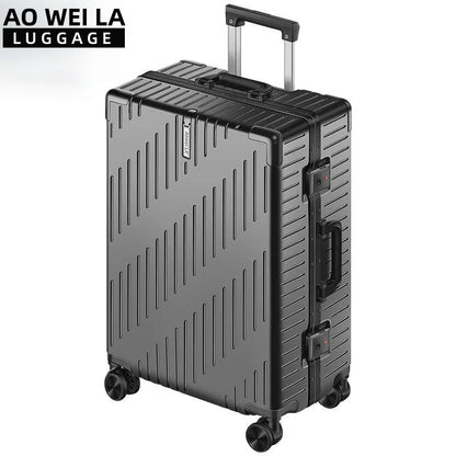 Large Capacity Aluminum Frame Luggage Spinner Wheels Travel Suitcase Durable for Men and Women 20/24 Inch
