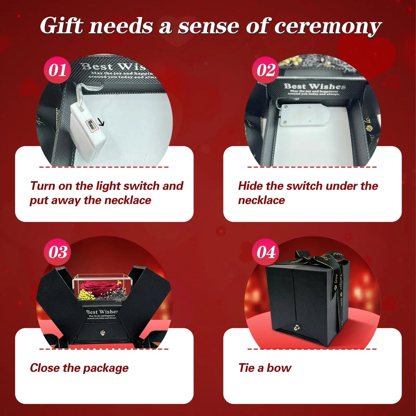 Everlasting Love Rose Necklace