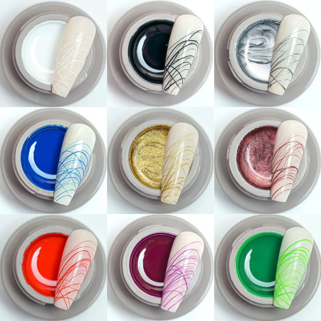 Venalisa 8ml UV LED Nail Art Gel Professional Nail Paint Polish Lacquer Emboss Liner Spider Gels for Perfect Manicure