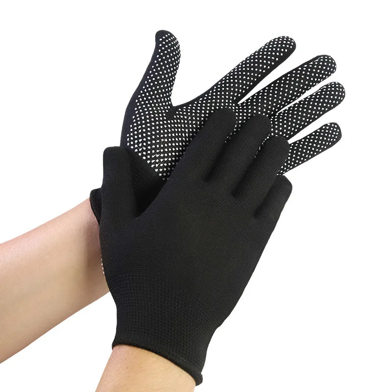 1/2 Pair Hair Straightener Perm Curling Hairdressing Heat Resistant Finger Glove Hair Care Styling Tools Thermal Styling Gloves