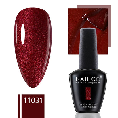 NAILCO 15ml Gel Nail Polish Nude Pink Gellak Color Series Gel Lacquer Set For Nails Glitter UV Nail Art LED Flower Gel Varnishes