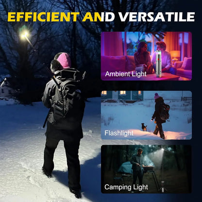 Outdoor Camping LED Lantern 6000mAh Rechargeable High Brightness Long Lasting Portable Light