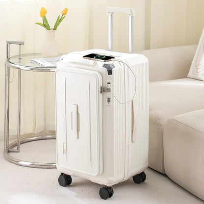 Expandable Luggage, Large-Capacity Thickened Trolley Case, 24-inch Travel Suitcase, Luggage with Combination Lock, Sturdy and Durable