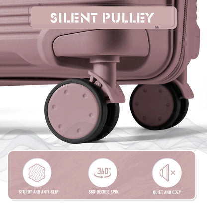 Travel Suitcase set 3 Piece Rolling Carry on Luggage Set Women Men Trolley Case Backpack Boarding Cabin Suitcase Wheels 20 24''