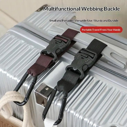 Luggage Strap Buckle Portable Travel Accessory Adjustable Suitcase Hanger Clip for Bag Luggage Combination Organizer