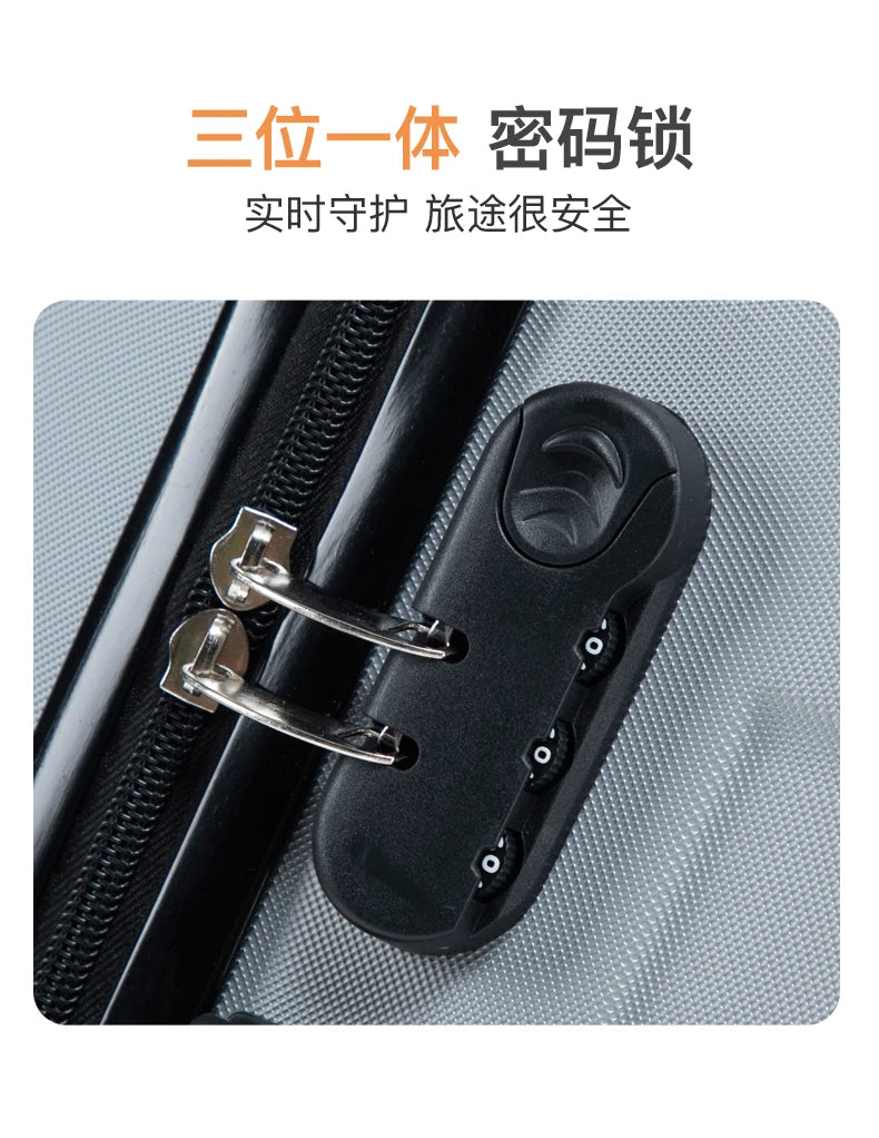20-28 Inch Luggage Suitcase with Wheels Travel Bag Featuring Cup Holder and Phone Stand - Essential Travel Companion for Safety