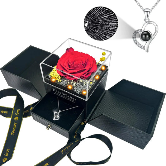 Everlasting Love Rose Necklace