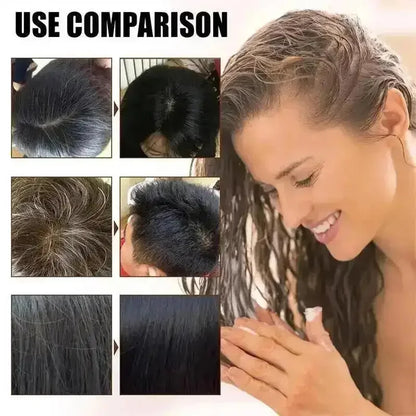100ml Natural Herbal Hair Dye Shampoo 3 in 1 Change Hair Color Gray Hair to Dark Brown Black Deep Nourishing Fashion Hairs Care