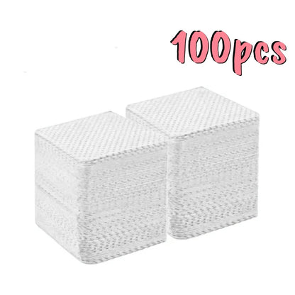 20/100/200/400/600pcs Lint-Free Nail Wipes Gel Cleansing Tissues Aluminum-Free Nail Polish Remover Pads for NaiArt Beauty Cleaning Care Tool