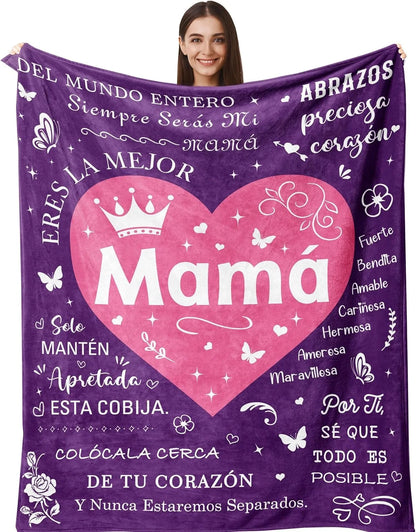 Grandma Gifts in Spanish Abuela Gifts Abuelita Blanket for Grandma Festival Birthday Gifts Regalos para Abuela/Abuelita throw