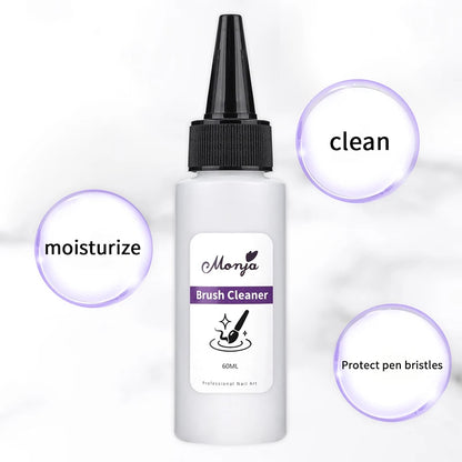 Quick-Degreasing Nail Cleanser 30/60ml - Acrylic & UV Gel Remover for Professional Manicure Tools