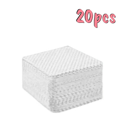 20/100/200/400/600pcs Lint-Free Nail Wipes Gel Cleansing Tissues Aluminum-Free Nail Polish Remover Pads for NaiArt Beauty Cleaning Care Tool