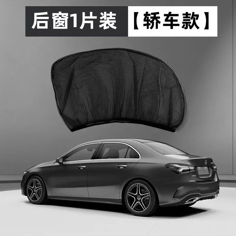 Car Sunshade Mosquito Net Curtain, Breathable Window Mesh, Sun & Insect Protection, Easy Install, for Vehicle & Camping