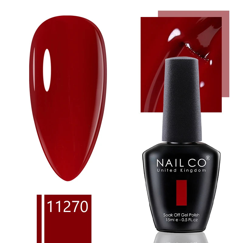 NAILCO 15ml Gel Nail Polish Nude Pink Gellak Color Series Gel Lacquer Set For Nails Glitter UV Nail Art LED Flower Gel Varnishes