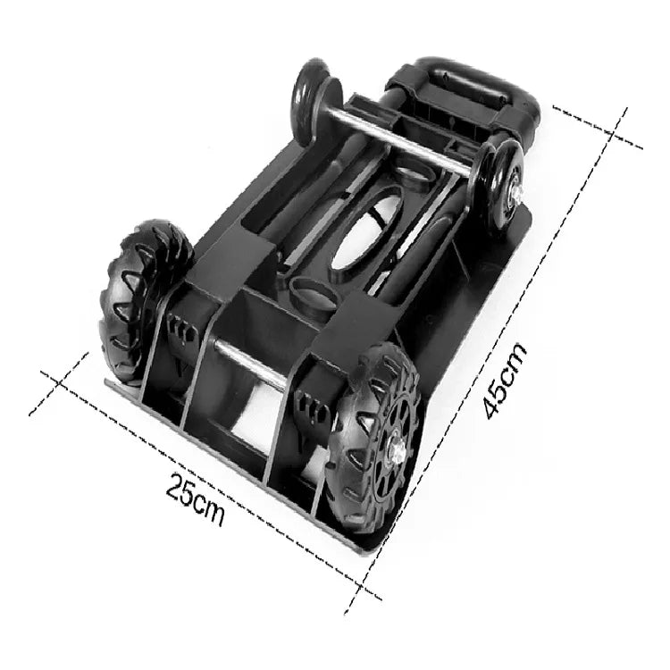 2/4 Wheeled Small Truck with Foldable Pull Rod, Portable Shopping Cart, Household Grocery Cart, Small Pull Cart, Luggage Cart