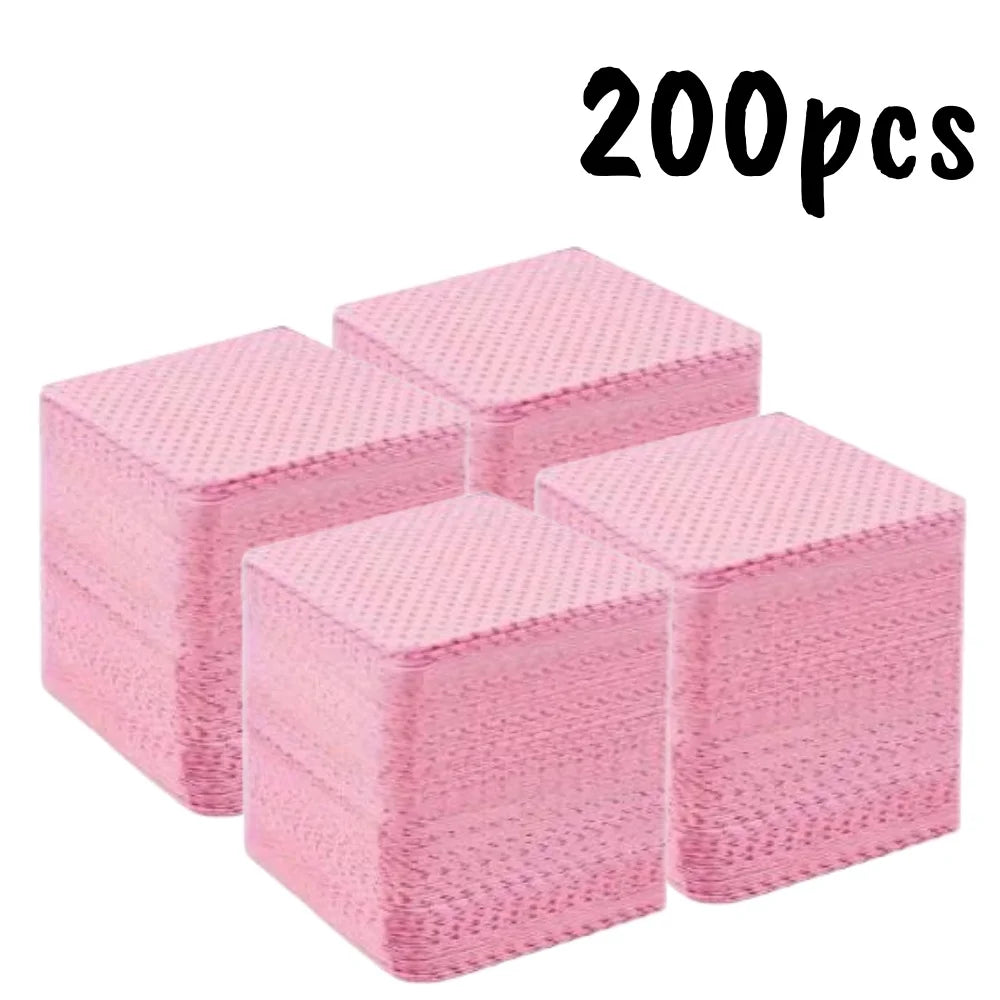 20/100/200/400/600pcs Lint-Free Nail Wipes Gel Cleansing Tissues Aluminum-Free Nail Polish Remover Pads for NaiArt Beauty Cleaning Care Tool