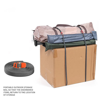 200cm Camping Outdoor Travel Equipment Durable Quick Release Luggage Strap with Stainless Steel Buckle Hook Release Type Gear