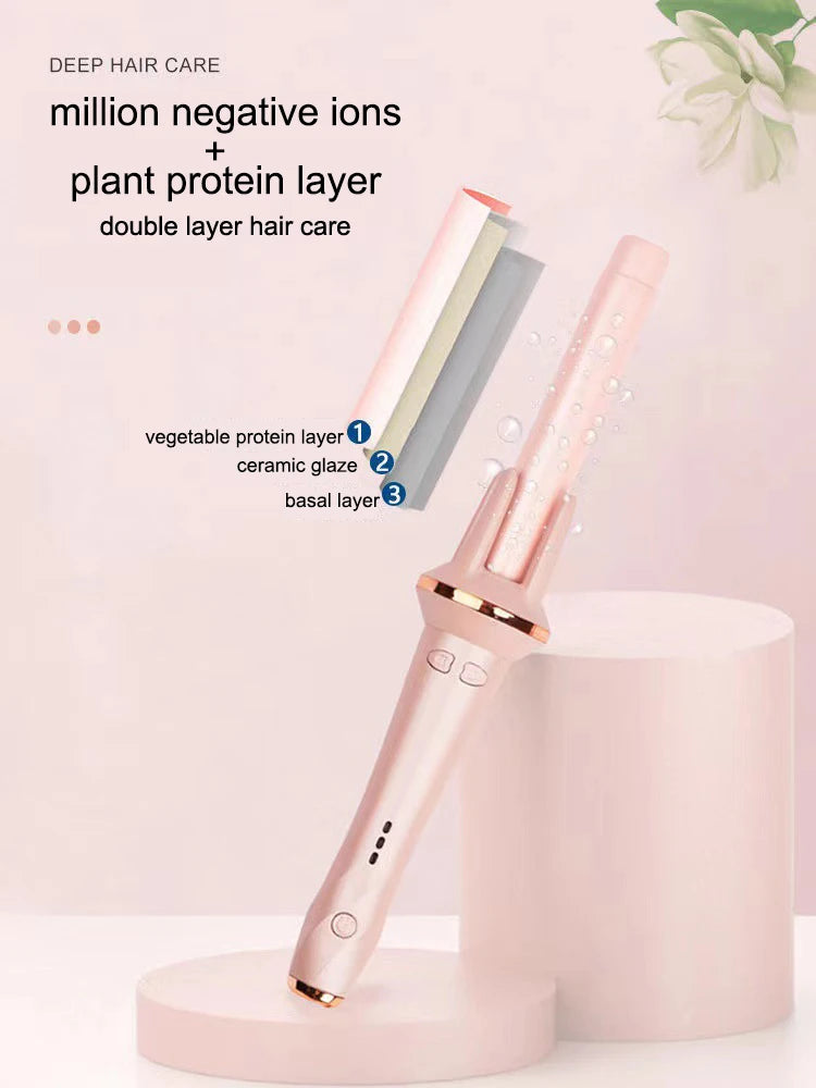 Auto Rotating Hair Curler Air Curler Spin Curl Ceramic Curling Iron Automatic Curling Wand Electric Hair Waver Iron Styler