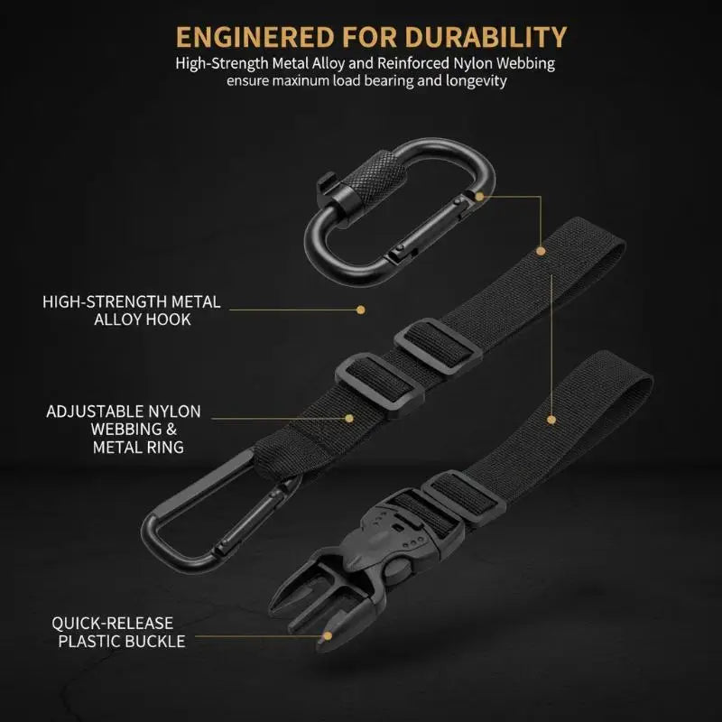 Luggage Strap Buckle Portable Travel Accessory Adjustable Suitcase Hanger Clip for Bag Luggage Combination Organizer