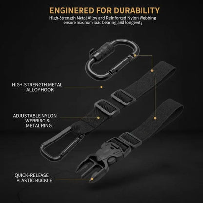 Luggage Strap Buckle Portable Travel Accessory Adjustable Suitcase Hanger Clip for Bag Luggage Combination Organizer