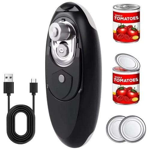 N18R Electric Can Opener, Rechargeable Electric Can Opener for Seniors with Arthritis, Smooth Edge, Food-Safe, Side CutOpener