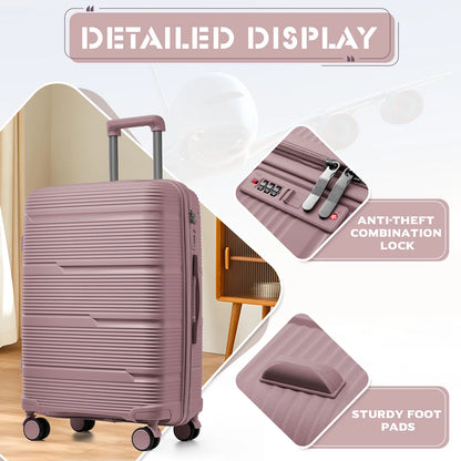 Travel Suitcase set 3 Piece Rolling Carry on Luggage Set Women Men Trolley Case Backpack Boarding Cabin Suitcase Wheels 20 24''
