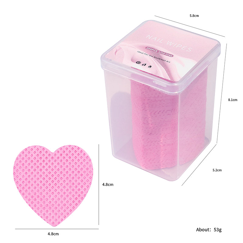 200pcs Gel Nail Polish Remover Wipes Cleaner Manicure Nail Remover Lint-Free Cotton Wipes Cleaner Paper Pad Makeup Tool Wholesale