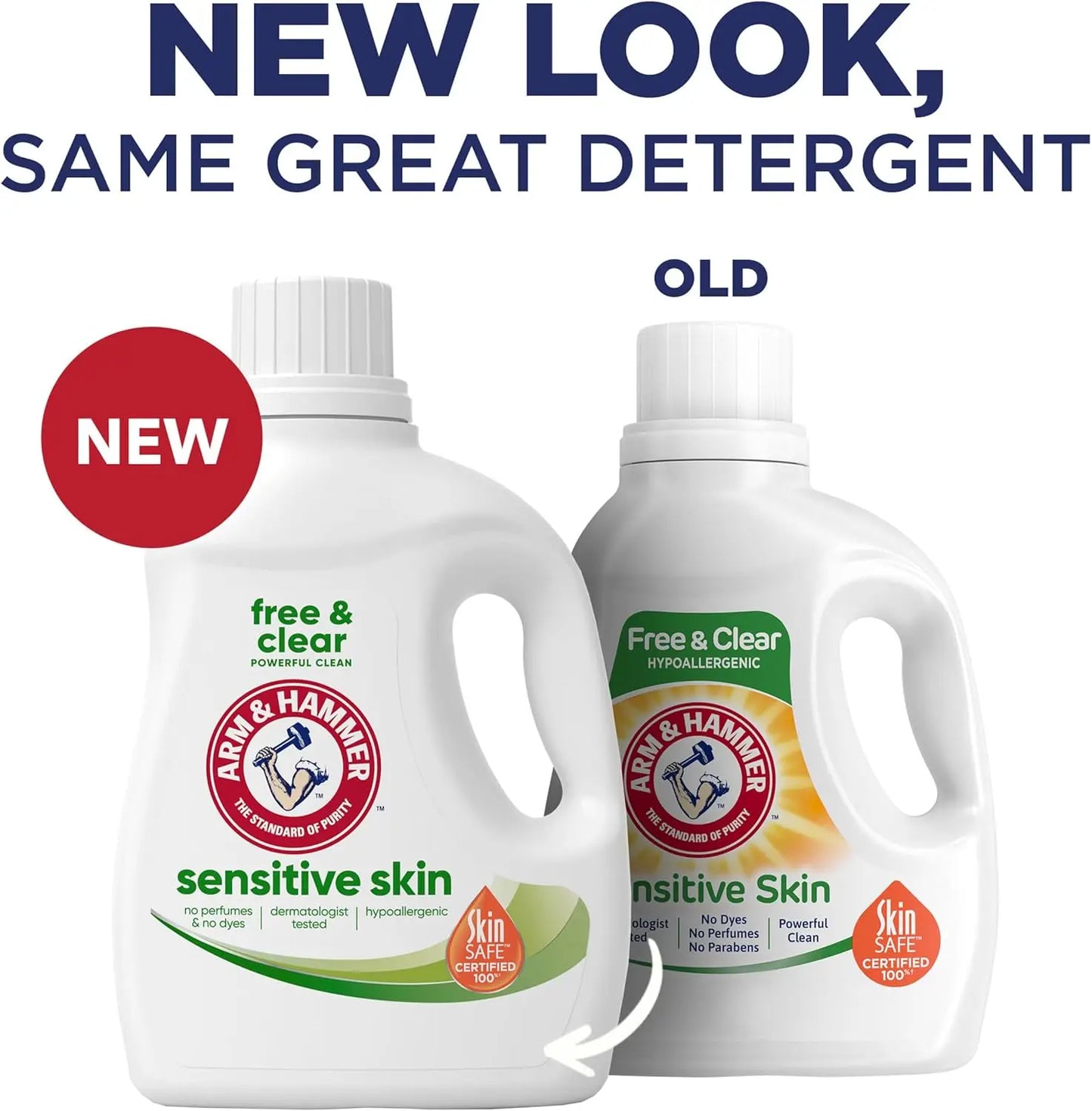 Sensitive Skin Free & Clear Liquid Laundry Detergent, 105 fl oz for 105 Loads - Gentle and Effective