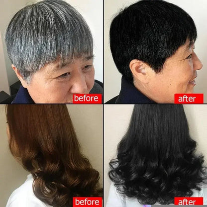 100ml Natural Herbal Hair Dye Shampoo 3 in 1 Change Hair Color Gray Hair to Dark Brown Black Deep Nourishing Fashion Hairs Care