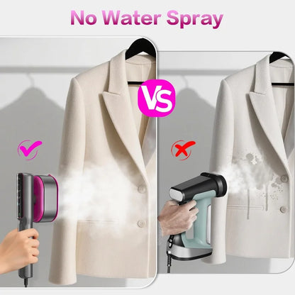 1200W Portable Handheld Garment Steamer with 15-Second Fast Heat-Up 5 Mode LCD Touch Display 110ml Water Tank for Efficient Wet