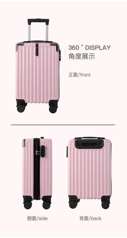 18 inch Student suitcase Travel Bag Women's Bag Back to School Spinner Wheel Suitcase Carry-On Boarding Travel