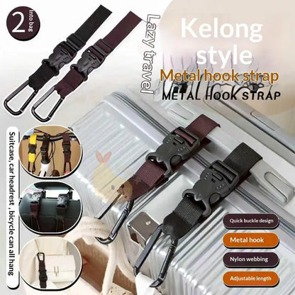Luggage Strap Buckle Portable Travel Accessory Adjustable Suitcase Hanger Clip for Bag Luggage Combination Organizer