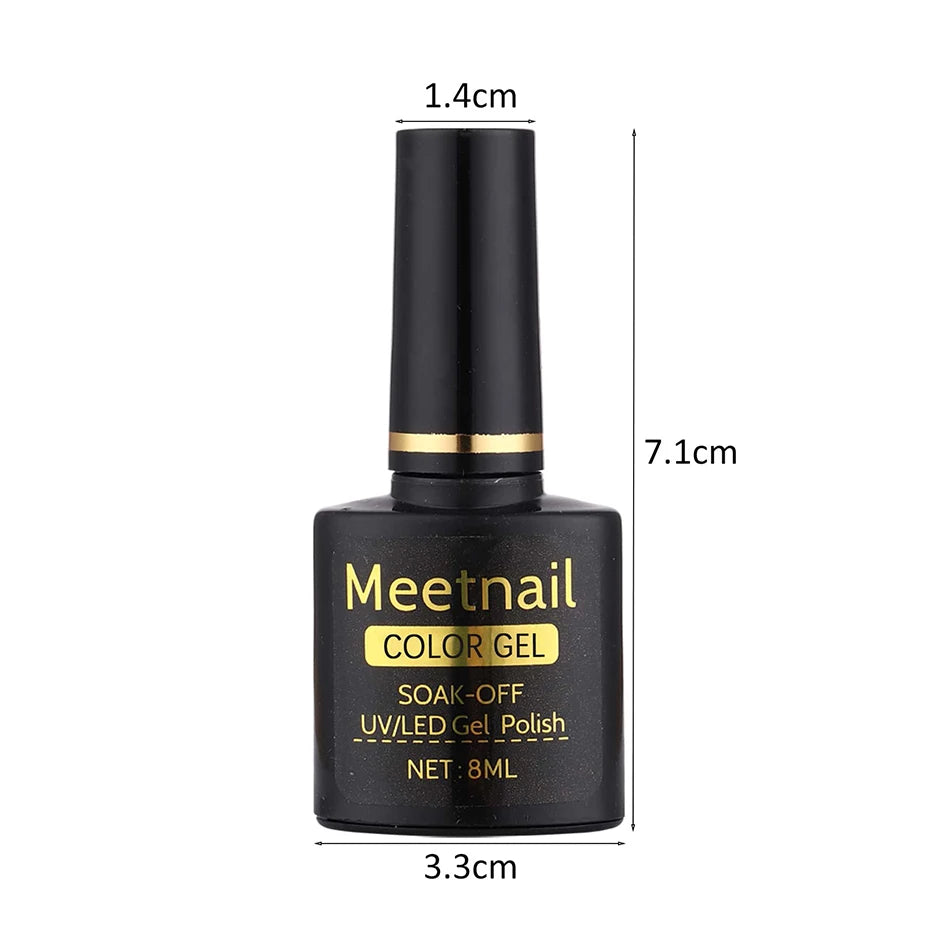 2pcs Black White Nail Gel Polish Set 8Ml Semi Permanent Soak Off UV LED Varnish Manicure Tools Design DIY Charm Manicure Lacquer